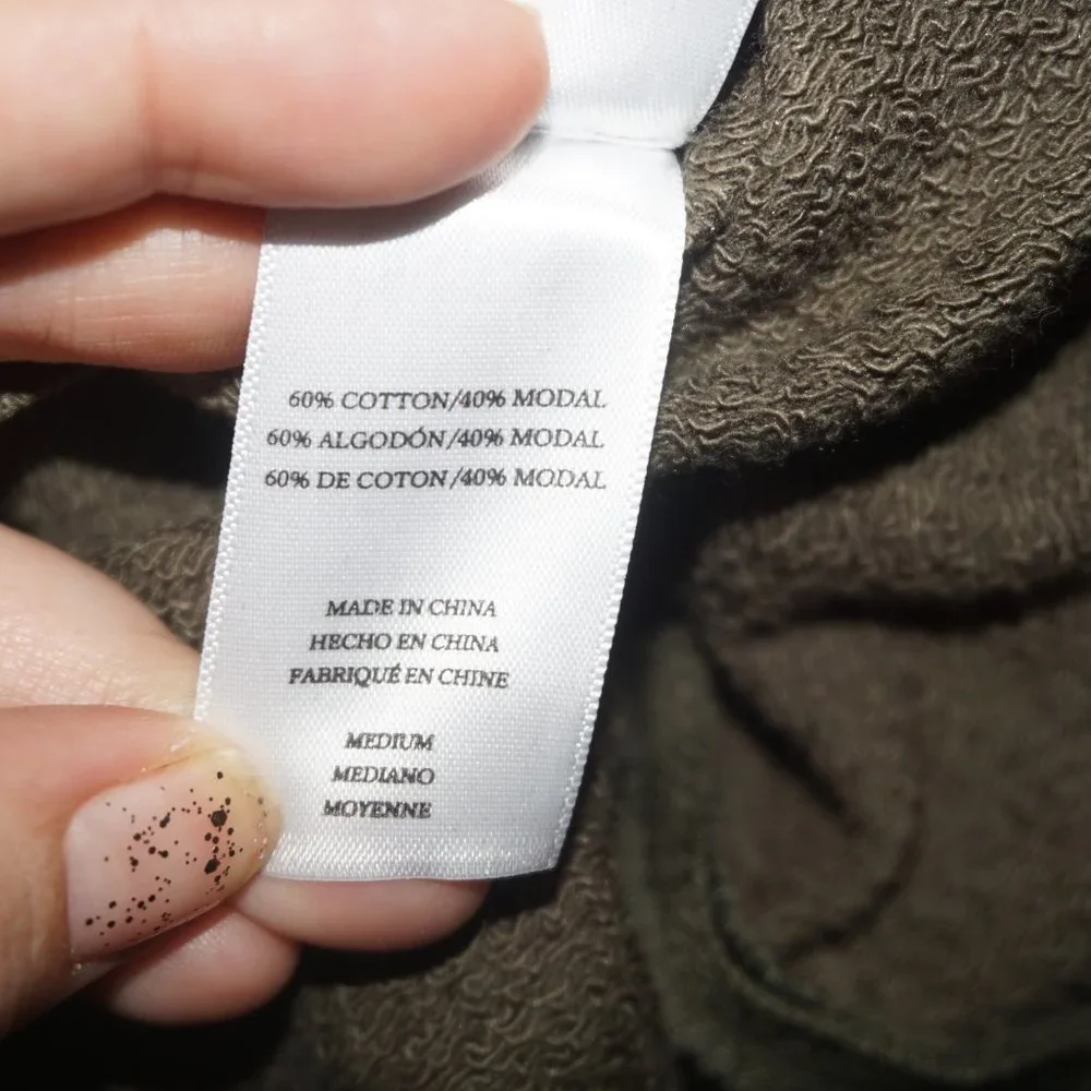 Rails Marlo Olive Flocked Tiger Sweatshirt - Picture 8 of 11